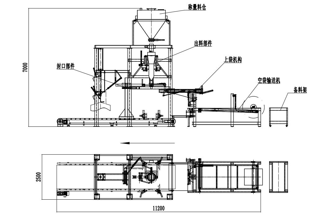 全自動噸袋包裝秤，全自動噸袋包裝機，全自動大袋包裝秤